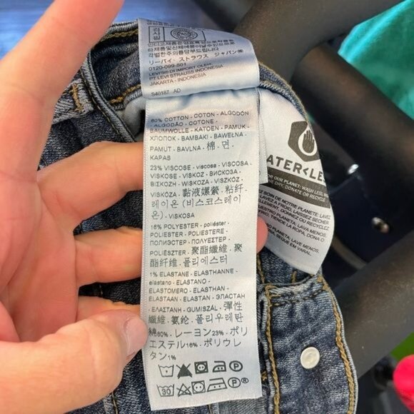 Levis 711 Skinny Jeans Medium Wash Denim Womens Slim Fit Stretch Size 30 - Picture 9 of 11